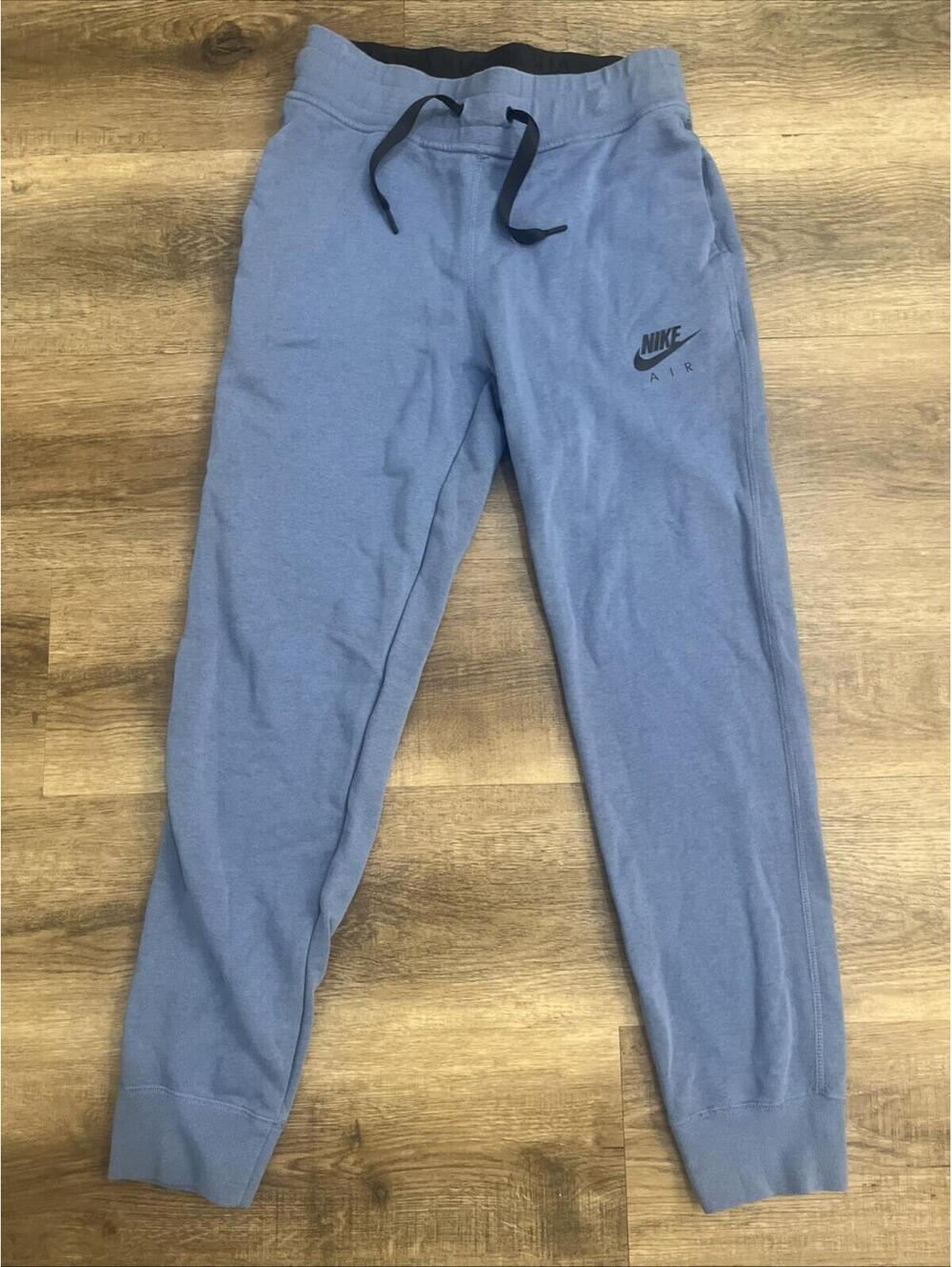 Nike Air Pants Womens Small Blue Fleece Joggers Sweatpants Athletic CN7087-010